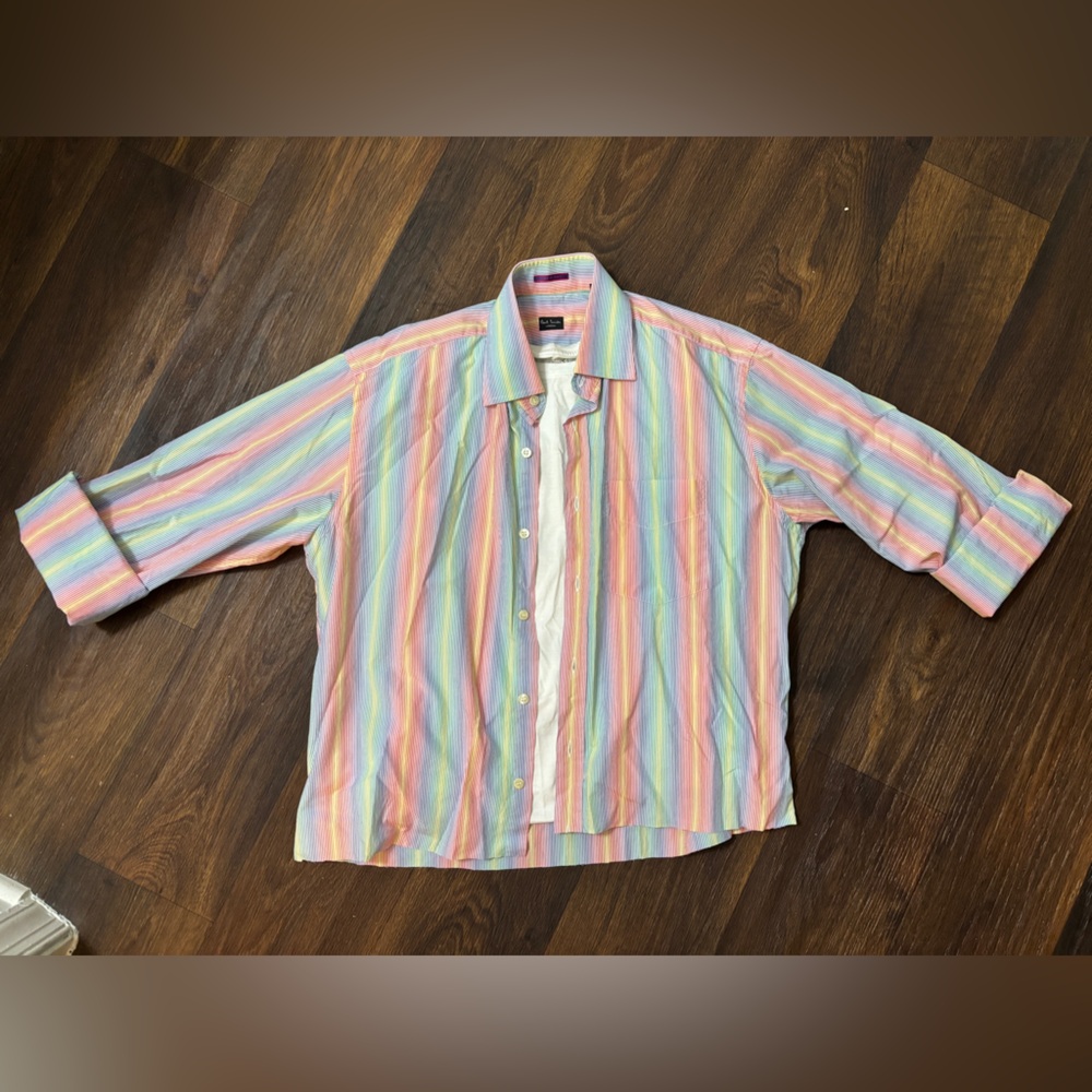 *RARE* Paul Smith London cropped long sleeve shirt